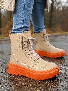 Sorel Caribou x Waterproof Leather Lace-Up Boot Size 7